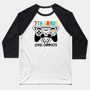 7th Grade Level Complete Gamer Boys Graduation Gifts Baseball T-Shirt